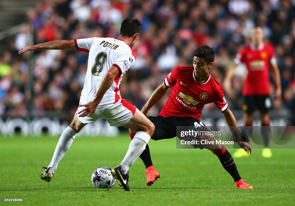 MK Dons v Manchester United - Capital One Cup Second Round