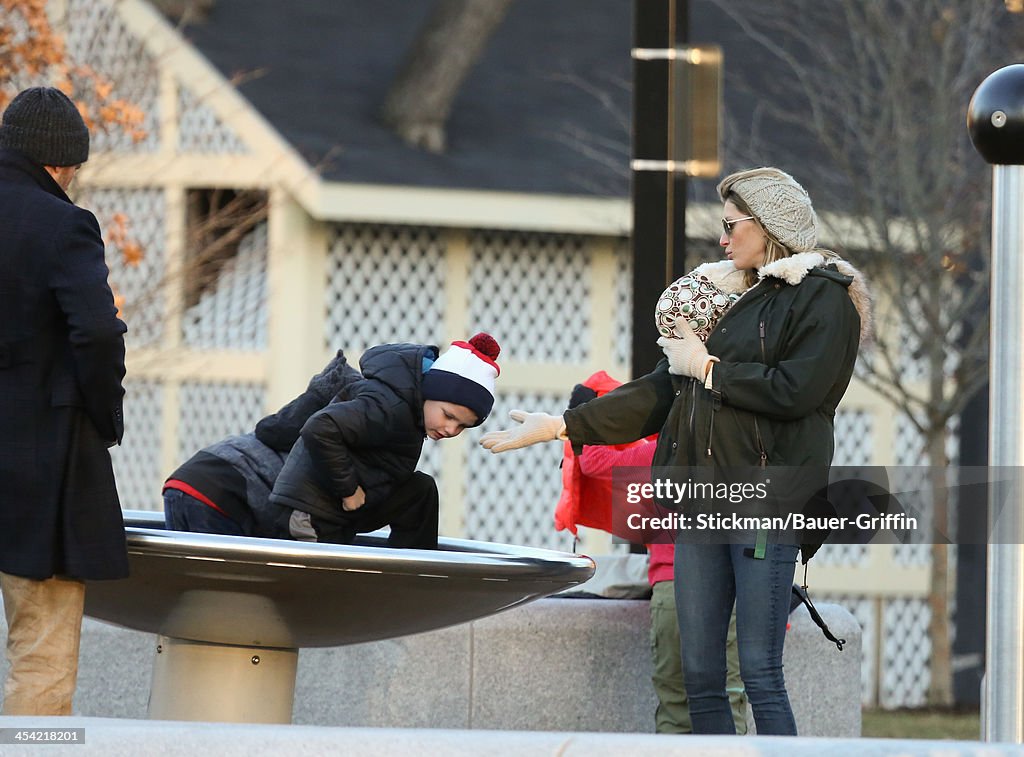 Celebrity Sightings In Boston - December 07, 2013