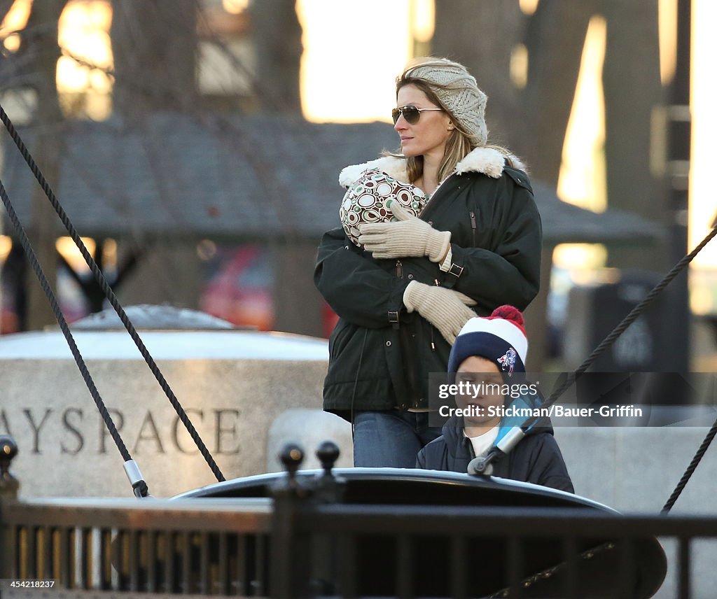 Celebrity Sightings In Boston - December 07, 2013