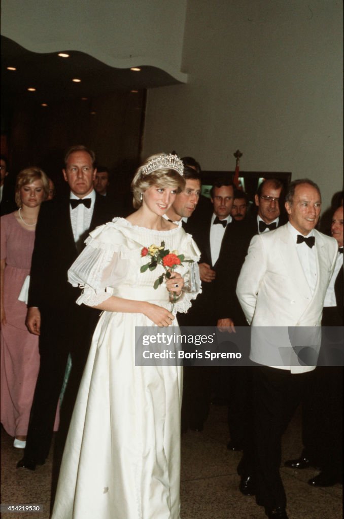Princess Diana and Pierre Trudeau. Royal Tour 1983