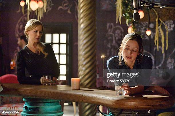 Almost Prayed" Episode 213 -- Pictured: Julie Benz as Amanda Rosewater, Anna Hopkins as Jessica "Berlin" Rainer --