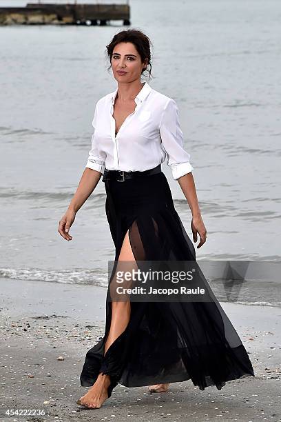 Actress Luisa Ranieri attentds the photocall during 71st Venice Film Festival on August 26, 2014 in Venice, Italy.