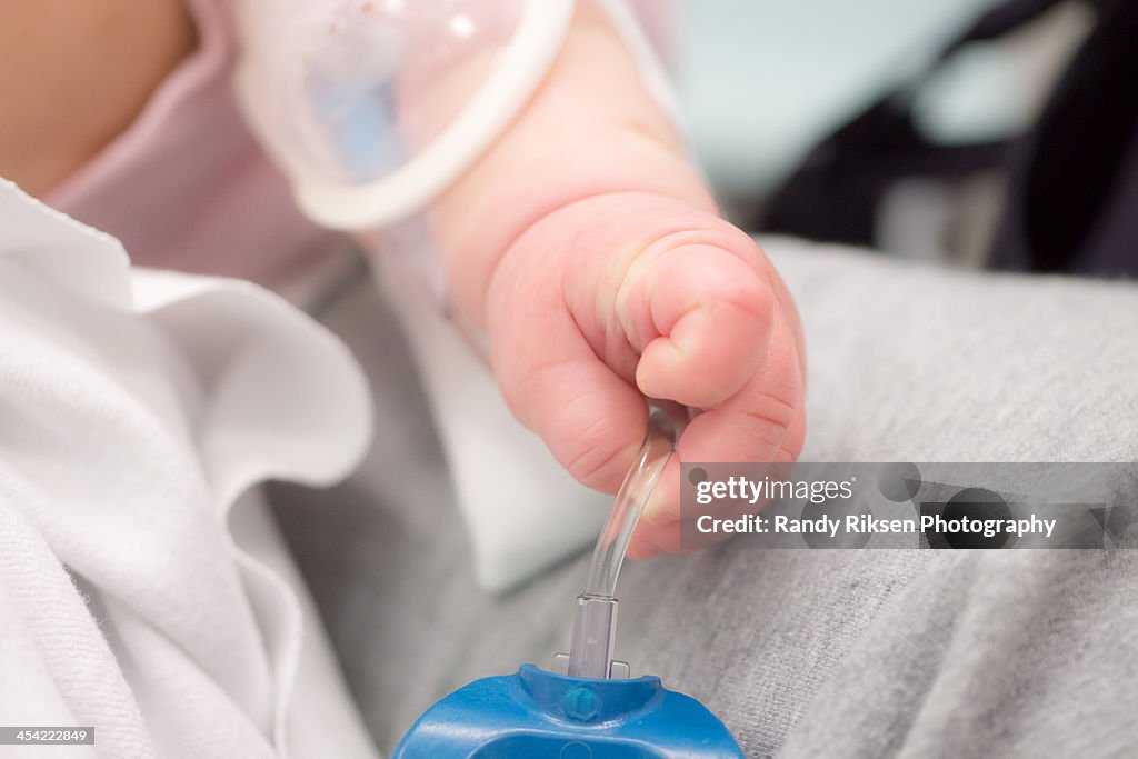 Baby hand with Intravenous