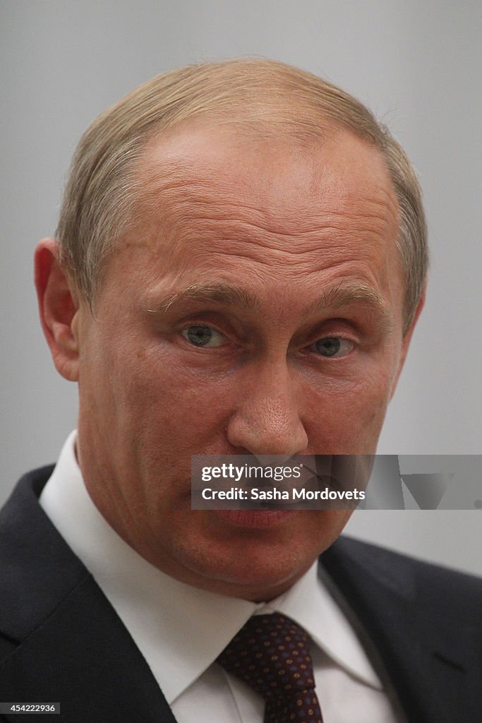 Vladimir Putin Attends EU Summit In Minsk With Ukrainian President