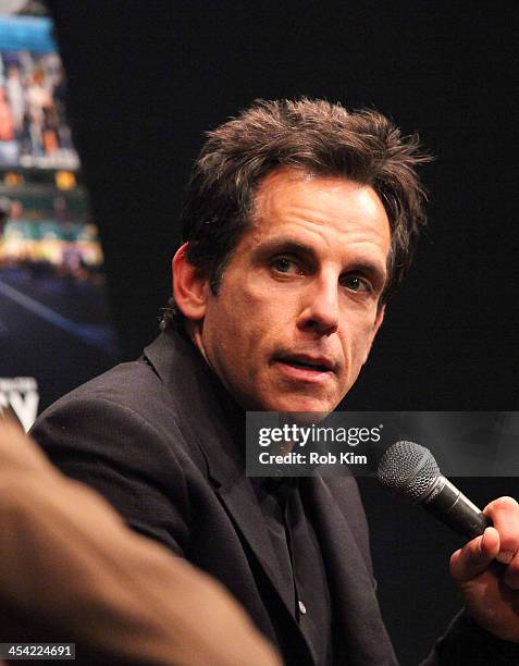 Ben Stiller attends "The Secret Life Of Walter Mitty" and "Zoolander" special New York screenings at The Film Society of Lincoln Center on December...