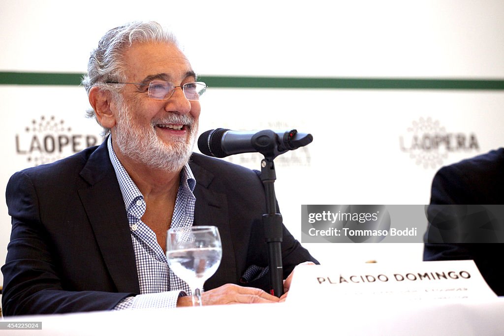 Placido Domingo Operalia 2014 Press Conference
