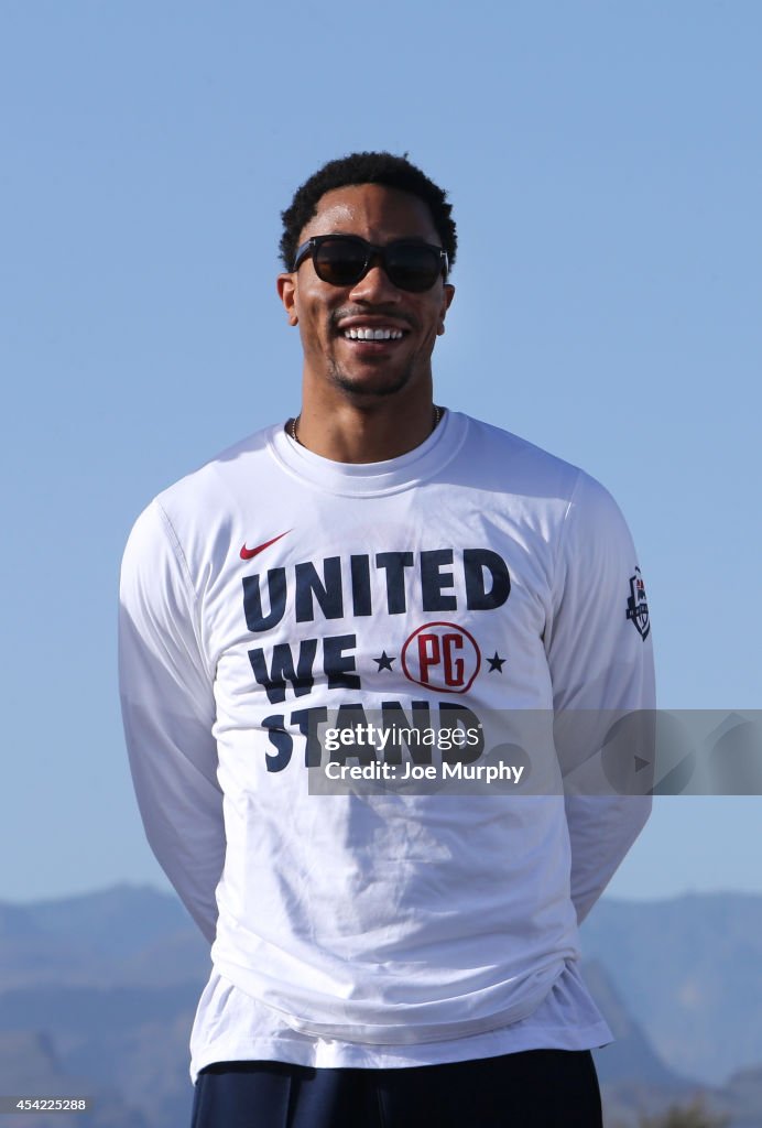 USA Basketball Men's National Team Visits Maspalomas Beach