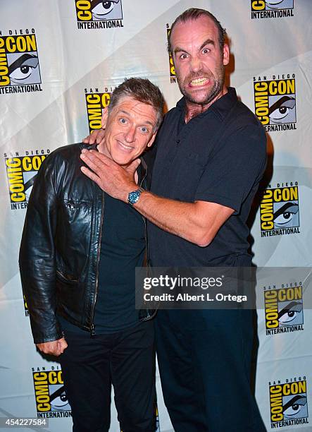 Moderator Craig Ferguson and actor Rory McCann at HBO's "Game Of Thrones" Panel And Q&A on Friday Day 2 of Comic-Con International 2014 held at San...