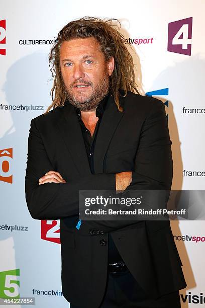 Olivier Delacroix attends the 'Rentree De France Televisions' at Palais De Tokyo on August 26, 2014 in Paris, France.