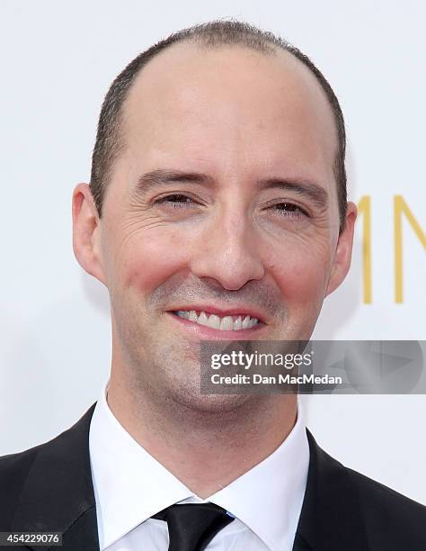 Tony Hale arrives at the 66th Annual Primetime Emmy Awards at Nokia Theatre L.A. Live on August 25, 2014 in Los Angeles, California.