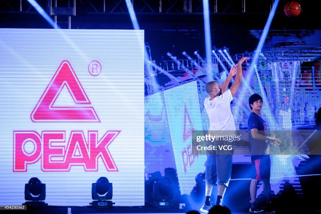 Tony Parker Attends Peak's Basketball Activity In Beijing