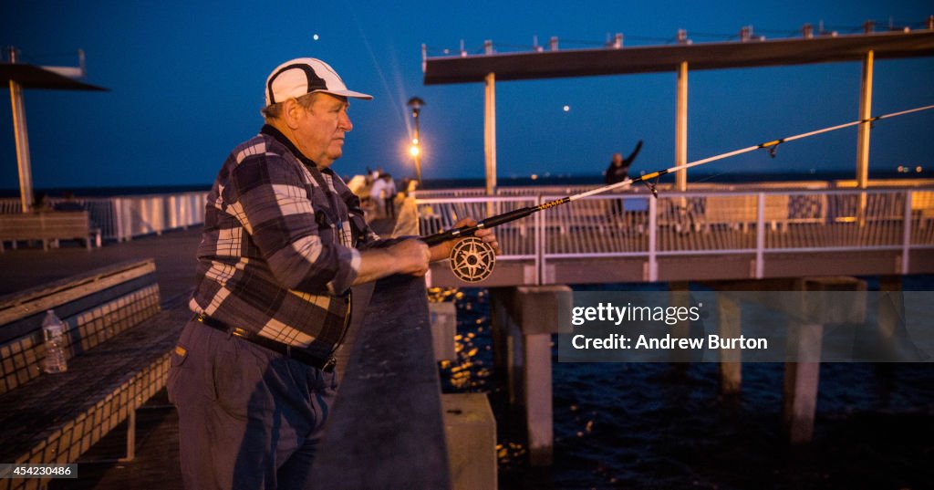 New Yorkers Hit Coney Island Beach On The Last Week Of Summer