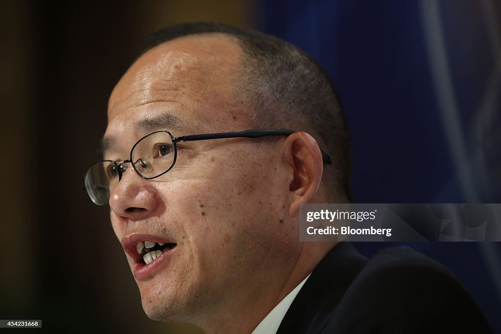 Fosun International Ltd. Chairman And Billionaire Guo Guangchang Attends Interim Results News Conference