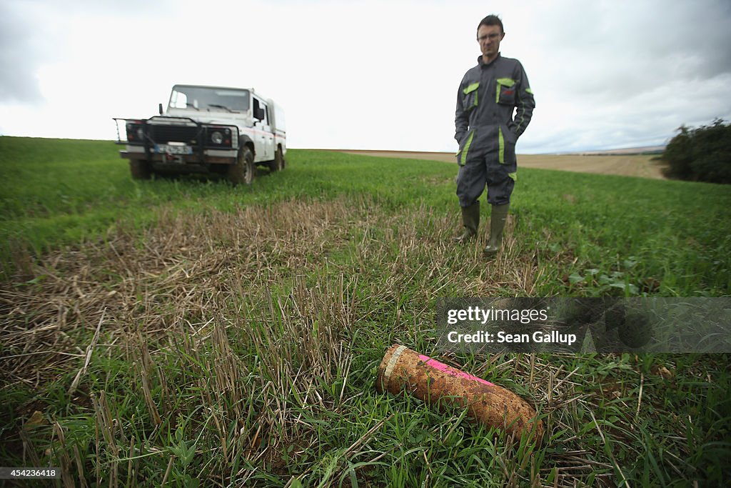 Salvage Teams Still Collect Unexploded Shells At Verdun 100 Years Since WWI