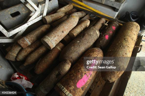 Exploding Shells Wwi French and German unexploded artillery shells from World War I... News ...