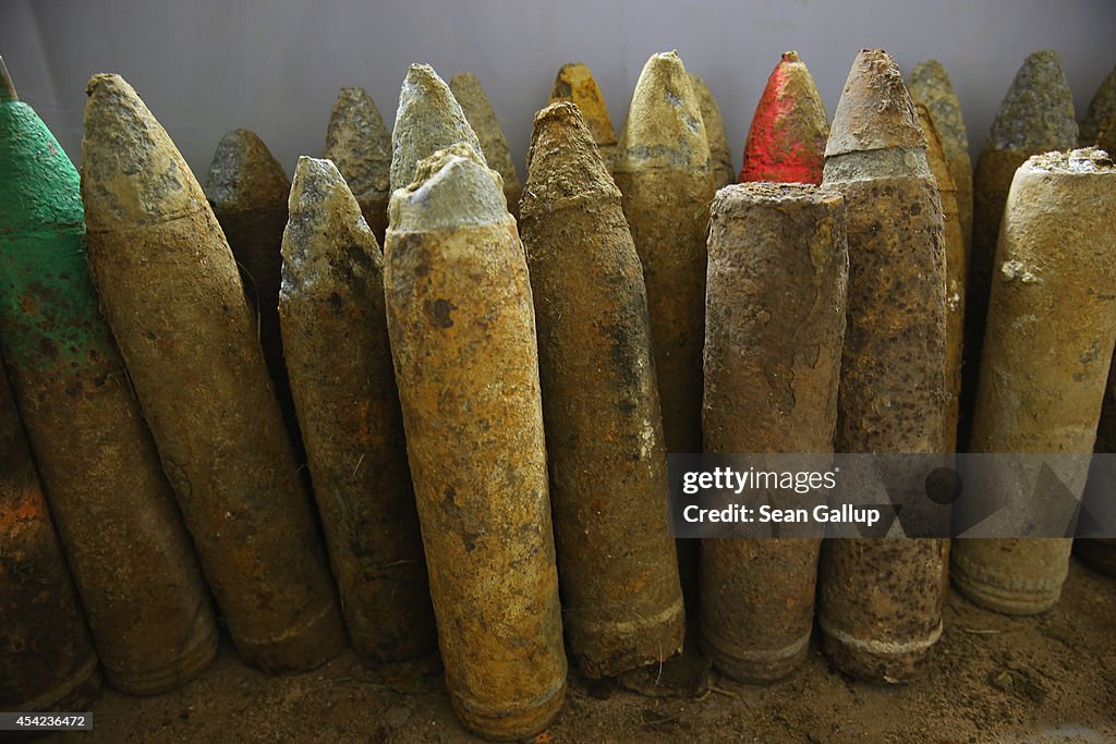 Salvage Teams Still Collect Unexploded Shells At Verdun 100 Years Since WWI