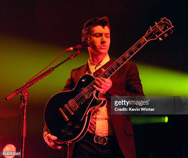 Musician Alex Turner of Arctic Monkeys performs onstage during The 24th Annual KROQ Almost Acoustic Christmas at The Shrine Auditorium on December 7,...