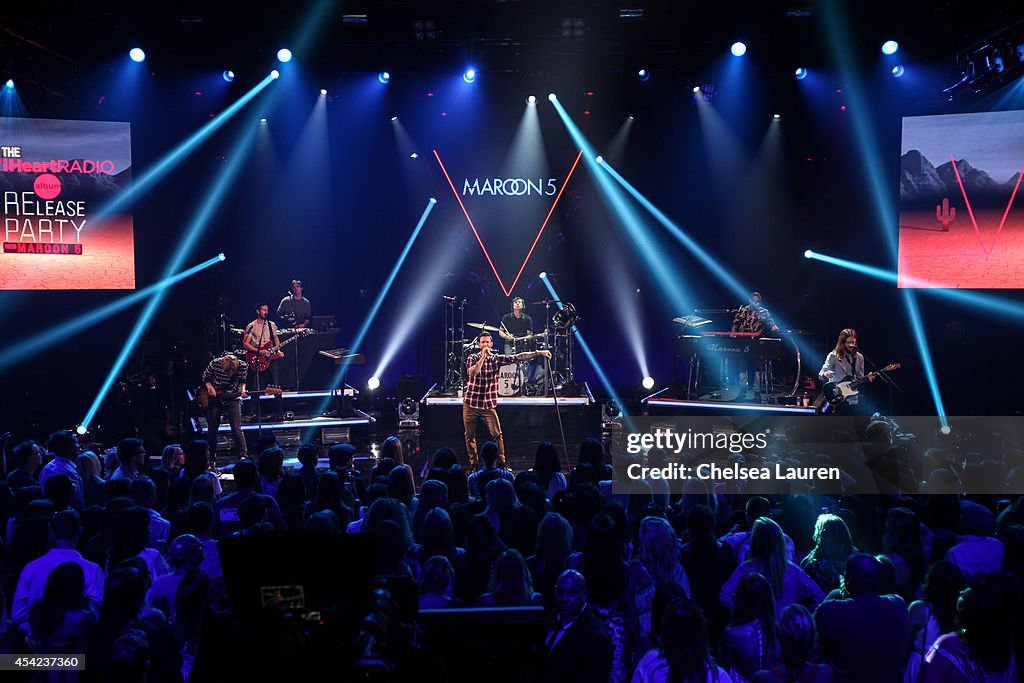 Clear Channel Presents iHeart Album Release Party With Maroon 5 For Their New Album "V"