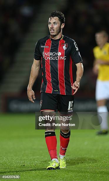 Adam Smith of AFC Bournemouth in action during the Capital One Cup Second Round match between AFC Bournemouth and Northampton Town at Goldsands...