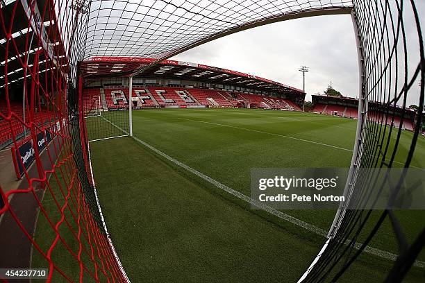 General view of Goldsands Stadium prior to the Capital One Cup Second Round match between AFC Bournemouth and Northampton Town at Goldsands Stadium...