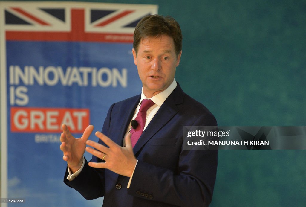 INDIA-BRITAIN-ECONOMY-CLEGG