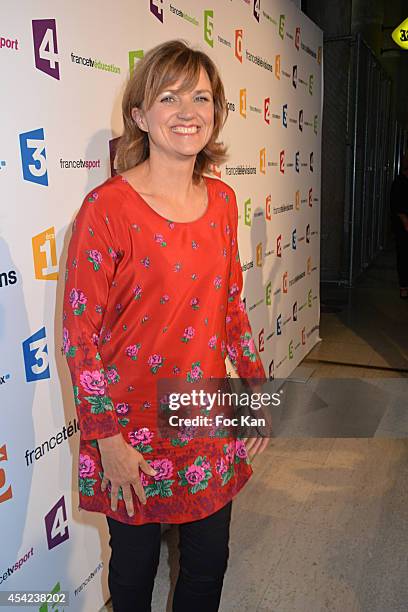 Valerie Maurice attends the 'Rentree de France Televisions' at Palais De Tokyo on August 26, 2014 in Paris, France.