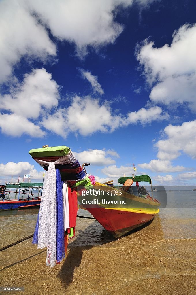 Boat on beautiful beach