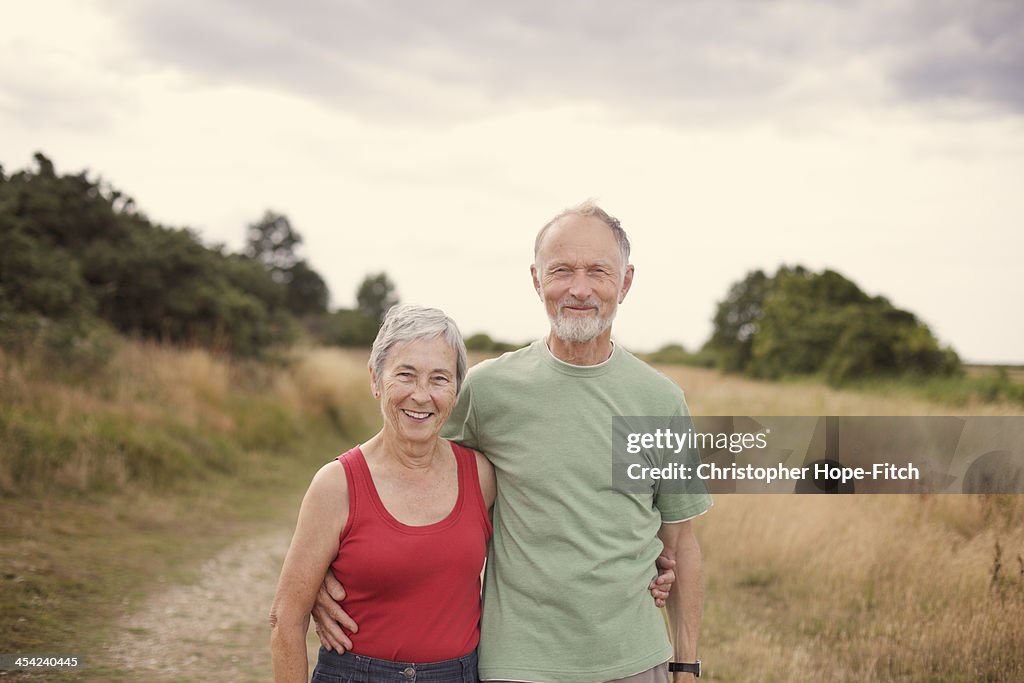 Happy retired couple