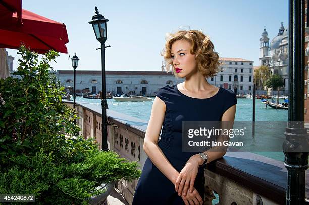 In this newly released image, actress Sarah Gadon poses for a portrait for Jaeger-LeCoultre before attending the 'Joe' film premiere during the 70th...