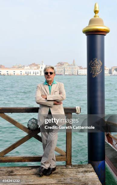 Giancarlo Giannini arrives at the Cipriani Hotel, during Venice Film Festival to showcase short film The Gentlemans Wager, in partnership with...