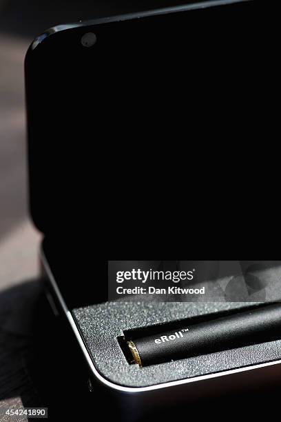 Cigarettes are displayed in the Vape Lab coffee bar, on August 27, 2014 in London, England. The Department of Health have ruled out the outlawing of...