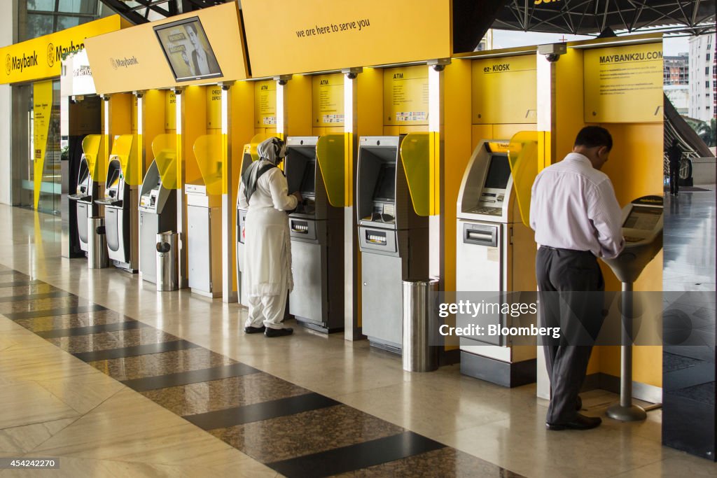 Inside A Malayan Banking Bhd. (Maybank) Branch Ahead of Second-Quarter Earnings