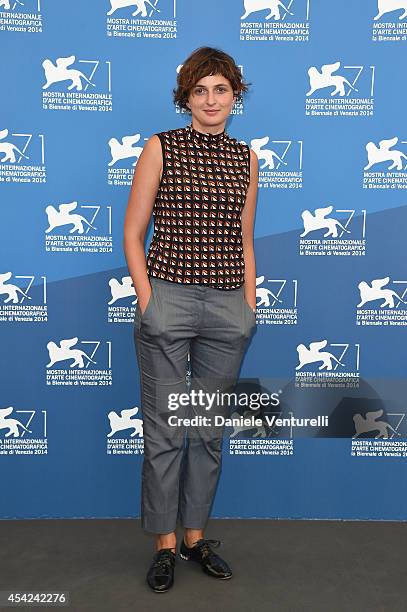 Jury member Alice Rohrwacher of Luigi de Laurentiis Venice Award for a Debut Film attends the Opening Photocall during the 71st Venice...