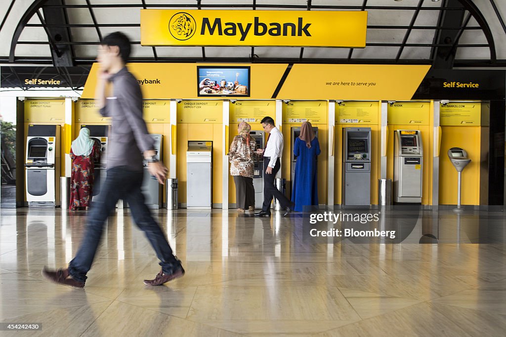 Inside A Malayan Banking Bhd. (Maybank) Branch Ahead of Second-Quarter Earnings