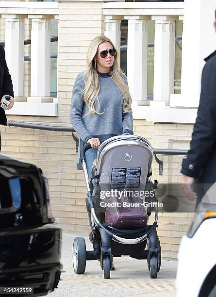 Petra Ecclestone with daughter, Lavinia Stunt are seen on December 07, 2013 in Los Angeles, California.