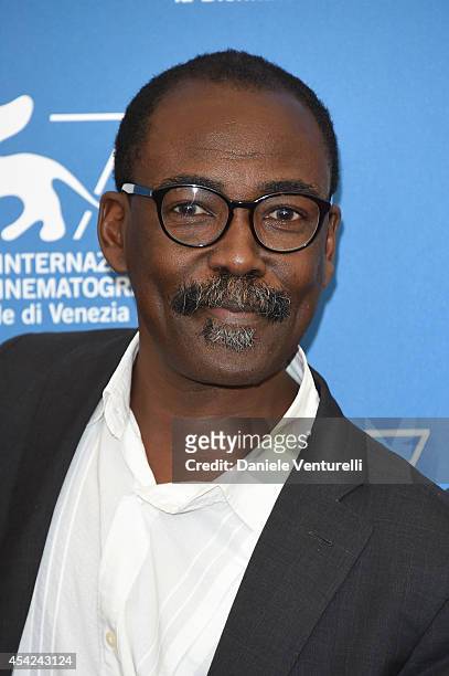 Jury member Mahamat-Saleh Haroun attends the Opening Photocall during the 71st Venice International Film Festival on August 27, 2014 in Venice, Italy.
