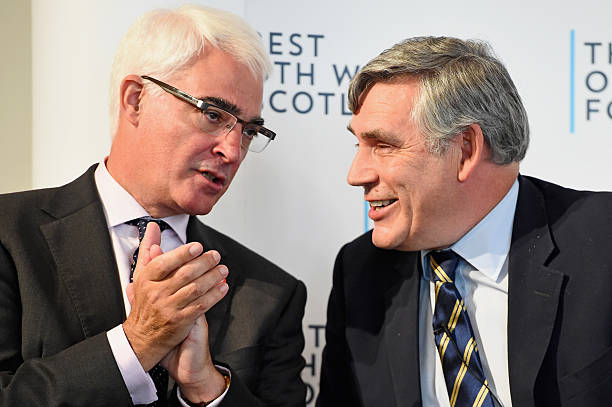 GBR: Alistair Darling And Gordon Brown Attended A Better Together Rally