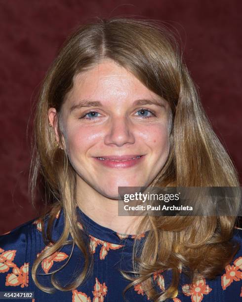 Director Leigh Janiak attends the Los Angeles premiere of "Honeymoon" at the Landmark Theater on August 26, 2014 in Los Angeles, California.