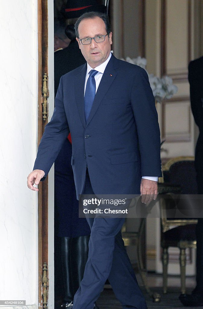 First 'Conseil Des Ministres' Of France New Government At Elysee Palace