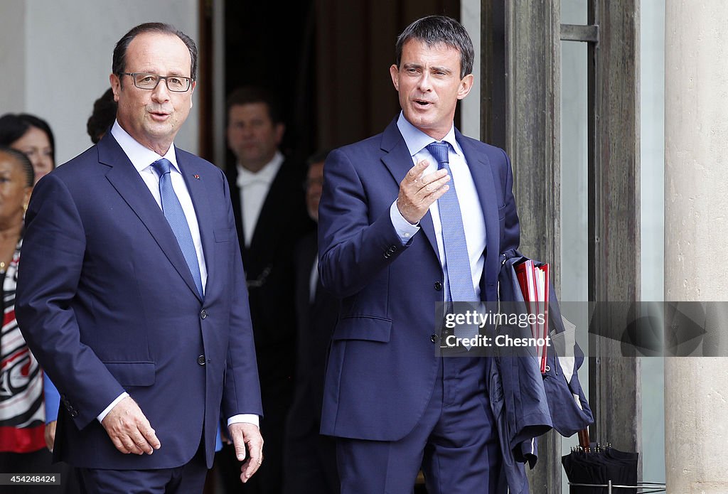 First 'Conseil Des Ministres' Of France New Government At Elysee Palace