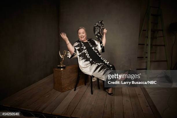 66th ANNUAL PRIMETIME EMMY AWARDS -- Pictured: Actress Kathy Bates from "American Horror Story: Coven" poses in the NBC/People photo booth during the...