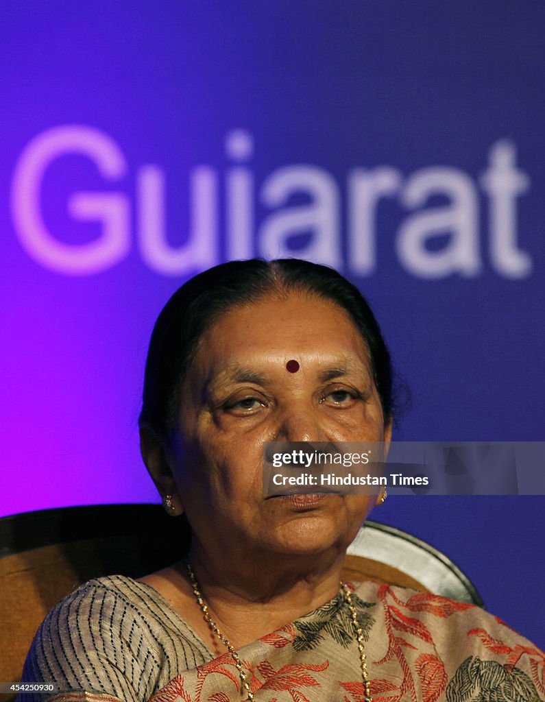 Gujarat Chief Minister Anandiben Patel At Vibrant Gujarat Curtain Raiser