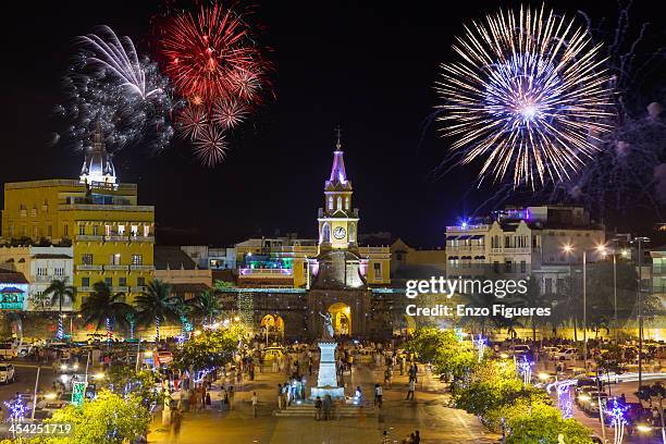 new year at cartagena - cartagena colombia stock pictures, royalty-free photos & images
