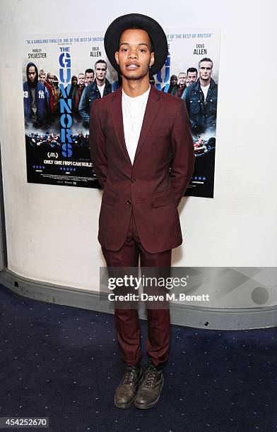 Harley "Sylvester" Alexander-Sule attends the UK Premiere of "The Guvnors" at Odeon Covent Garden on August 27, 2014 in London, England.