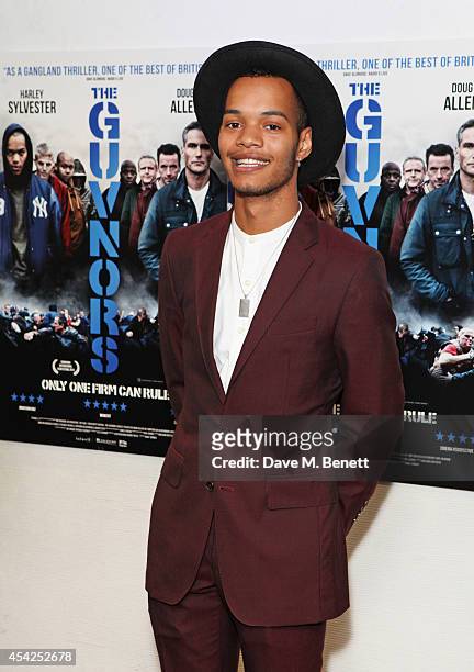 Harley "Sylvester" Alexander-Sule attends the UK Premiere of "The Guvnors" at Odeon Covent Garden on August 27, 2014 in London, England.