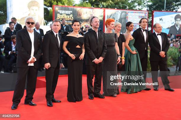 The Venezia 71 jury Jury members Elia Suleiman,Tim Roth,Joan Chen,Philip Groning, Sandy Powell,Jessica Hausner, Jhumpa Lahiri, President of the...