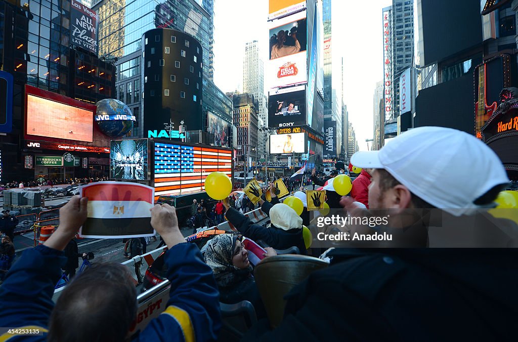 Egyptians protest coup in NYC