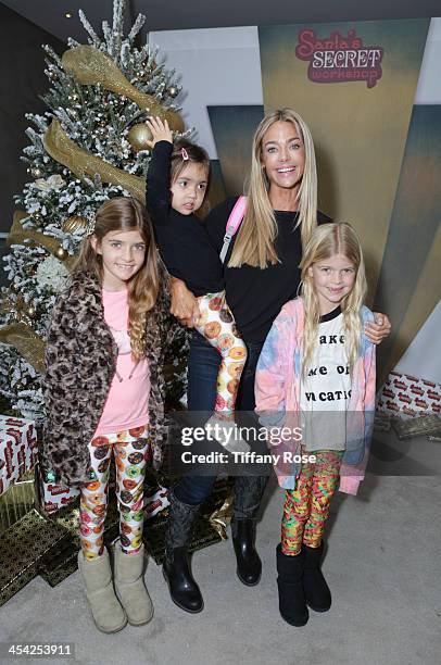 Denise Richards, Eloise Richards, Lola Sheen and Sam Sheen attend the 3rd Annual Santa's Secret Workshop Benefiting LA Family Housing at Andaz Hotel...