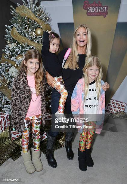 Denise Richards, Eloise Richards, Lola Sheen and Sam Sheen attend the 3rd Annual Santa's Secret Workshop Benefiting LA Family Housing at Andaz Hotel...