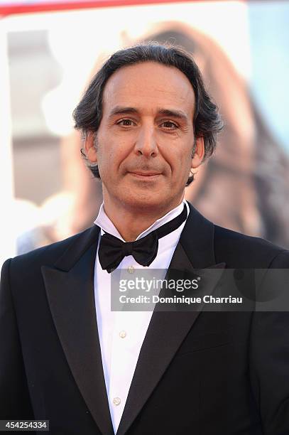 Venezia 71 President of the Jury Alexandre Desplat attends the Opening Ceremony and 'Birdman' premiere during the 71st Venice Film Festival at...